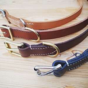 Embossed Leather Dog Collar