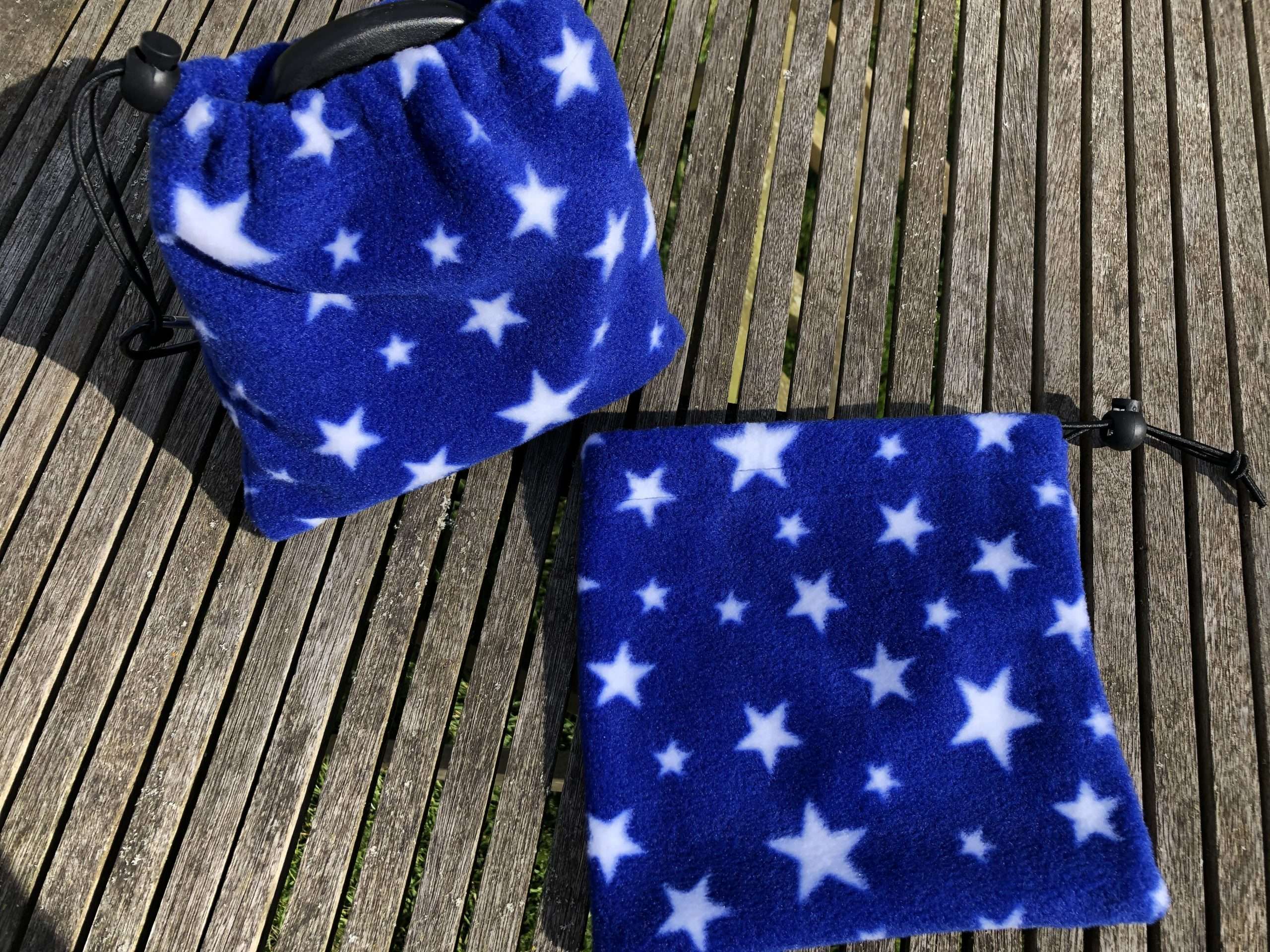IMG 2341 scaled Fleece Stirrup Covers - Stars Help protect your saddle from dirt and scratches from the stirrups. Approx 7x7 inches Items posted within 1-3 working days. Shipped using Royal Mail 2nd Class. Back orders allow an extra 7 - 8 working days.