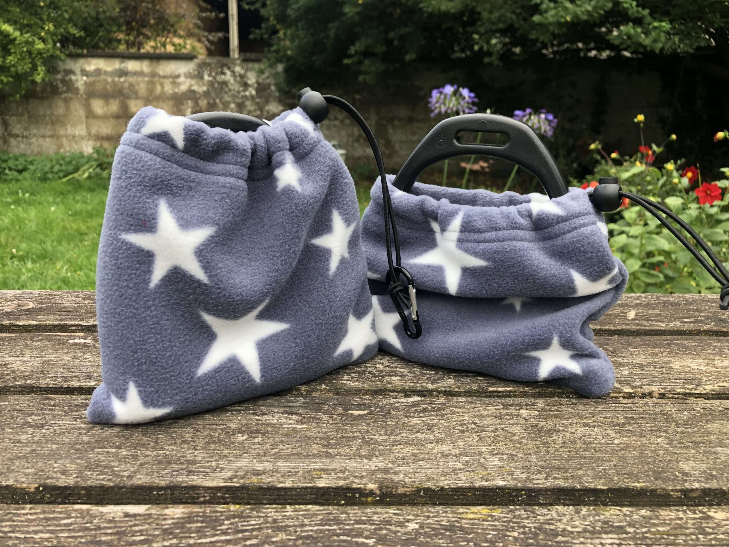 IMG 3229 scaled Fleece Stirrup Covers - Stars Help protect your saddle from dirt and scratches from the stirrups. Approx 7x7 inches Items posted within 1-3 working days. Shipped using Royal Mail 2nd Class. Back orders allow an extra 7 - 8 working days.