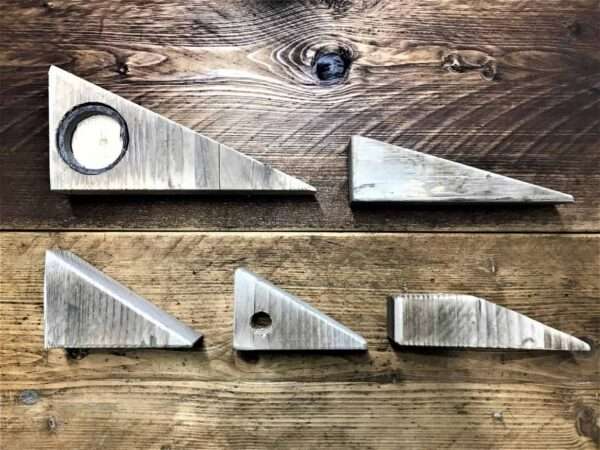 3 Doorstops Made From Reclaimed Scaffold Boards - Wedge - Handmade, Doorstop - Eco friendly - Image 9