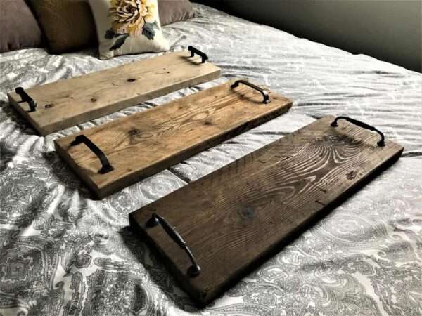 Wooden Bed Tray - Bed Board - Made From Reclaimed Scaffold Board - Image 10