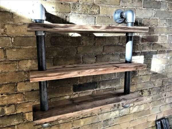 Ashwood - Scaffold Board | Tube Shelf Shelving | Reclaimed Industrial shelving - Image 12