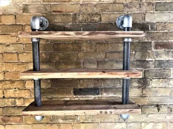 Ashwood - Scaffold Board | Tube Shelf Shelving | Reclaimed Industrial shelving - Image 10