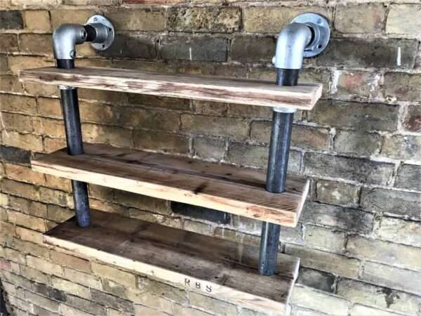 Ashwood - Scaffold Board | Tube Shelf Shelving | Reclaimed Industrial shelving - Image 7