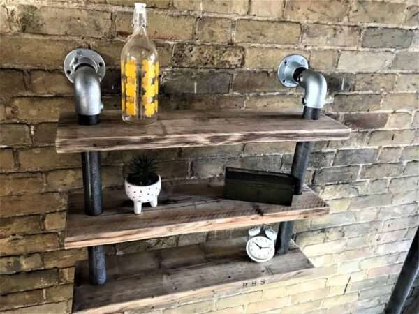 Ashwood - Scaffold Board | Tube Shelf Shelving | Reclaimed Industrial shelving - Image 8