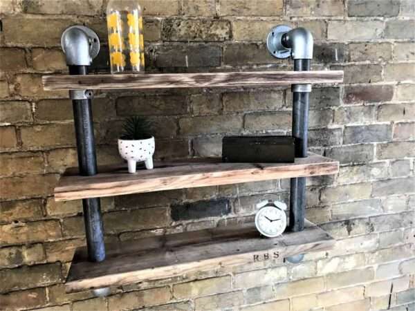Ashwood - Scaffold Board | Tube Shelf Shelving | Reclaimed Industrial shelving - Image 5