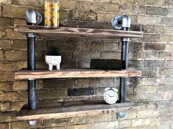 Ashwood - Scaffold Board | Tube Shelf Shelving | Reclaimed Industrial shelving - Image 4