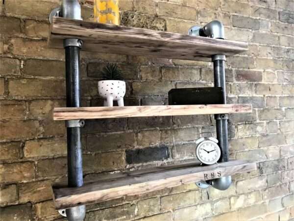 Ashwood - Scaffold Board | Tube Shelf Shelving | Reclaimed Industrial shelving - Image 3