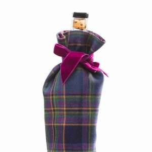 Highland Mist Tartan & Liberty Print Luxury Scottish Bottle Bag