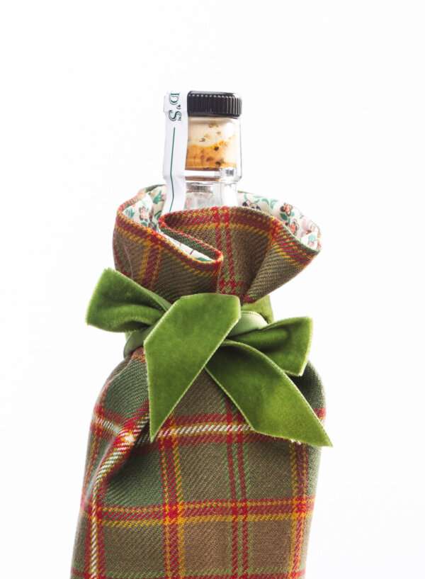 Flodden Tartan & Liberty Print Luxury Scottish Bottle Bag - Image 3
