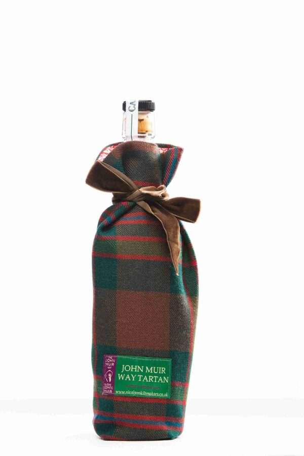John Muir Way Tartan & Liberty Print Luxury Scottish Bottle Bag