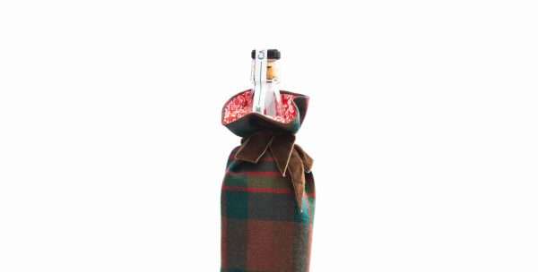 John Muir Way Tartan & Liberty Print Luxury Scottish Bottle Bag - Image 2