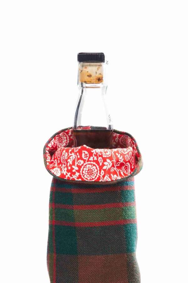 John Muir Way Tartan & Liberty Print Luxury Scottish Bottle Bag - Image 3