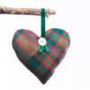John Muir Way Tartan Scented Herb Hanging Heart
