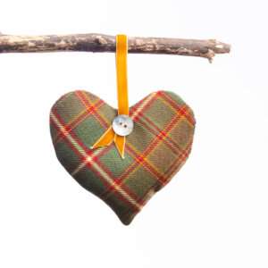 Flodden Tartan Scented Herb Hanging Heart