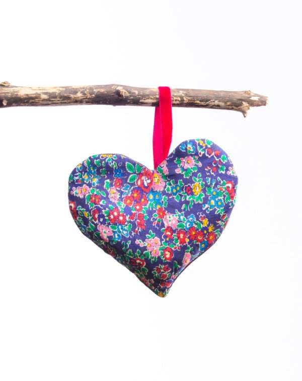 Highland Mist Tartan Scented Herb Hanging Heart - Image 2