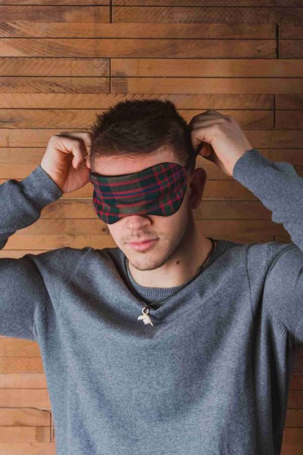 John Muir Way Tartan Scented Herb Eye Mask - Image 2