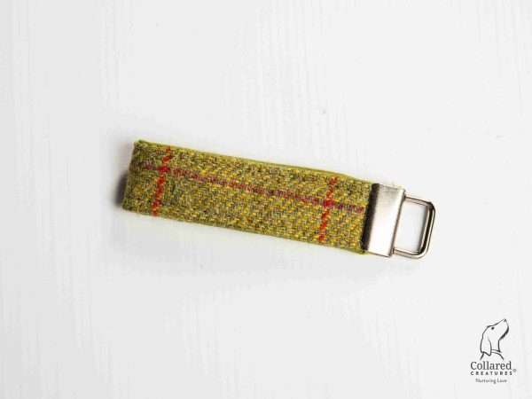 YorkshireTweedGreenCheckKeyRing scaled