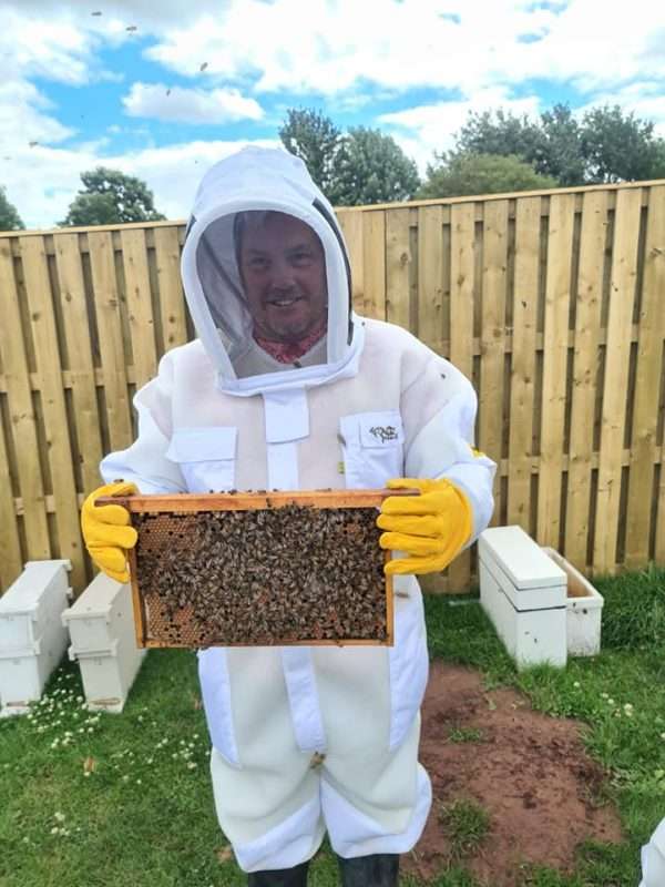 107699569 614042549530490 4668904002437976099 n BEEKEEPING DAY COURSE ⭐ RECOMMENDED BY VIRGIN EXPERIENCE DAYS⭐ <strong>What's Included</strong> ✅ One day beekeeping workshop, One to One or small groups. ✅ Learn how to care for and keep honeybees in an ethical and sustainable way ✅ A mix of practical and theory covering topics such as learning about the honeybee, what equipment you will use, how to care for your honeybees and how honey is made ✅ Hands-on time working with the honeybees at the outdoor beehive ✅ Refreshments provided but please bring a packed lunch. ✅ Beekeeping suits will be provided to use on the day ✅ Fully Insured <strong>What Can I Expect</strong> Perfect for beginners! Spend a day with David and his busy bees. With a mixture of talks and hands-on sessions, you’ll learn everything there is to know about starting out in beekeeping. The programme is split into several different sections so you’re not bombarded with too much bee talk at once. There are refreshments on hand and a light lunch with snacks. In essence, this is a fun and interactive, yet laid-back look at beekeeping. Starting with the bee basics, you’ll hear about bee biology, how colonies work, and communicate (truly fascinating stuff!) and their life cycle. Then it’s time to take a look at the life of a beekeeper. You’ll be shown what looking after bees entails, what types of hives there are and how you harvest honey. You will also discover how honey is made and how important pollination is. Indeed, this Sheffield beekeeping workshop goes one step further, by showing you just which flowers and plants you should grow to attract your bees, And of course, on a warm summer’s day you’ll see the bees flying from their hive to bring back pollen and nectar. It’s honey making happening live in front of your eyes! Dressed up in your beekeeper suit, you’ll also get to see what goes on inside the busy hive, as these full-day workshops include plenty of interaction with the bees. You’ll be shown how to lift the lids and how to spot the queen bee. There will also be time to taste the honey produced by Davids bees. and it is quite simply delicious. David will tell you why and how different types of honey exist! Book your place on these one-day beekeeping courses in Sheffield and spend a lovely day with David and his many thousands of bees. All you need to bring is your enthusiasm and a pair of wellies or sturdy boots! Please message us for more details. No age restriction, although not recommended for under 8's Vouchers are available. Social distancing and government recommendations will be adhered to.