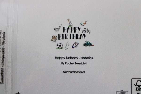 Happy Birthday - Hobbies - Greeting Card - Back