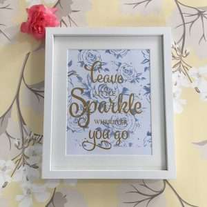 Framed Sparkle Screen Print (1)