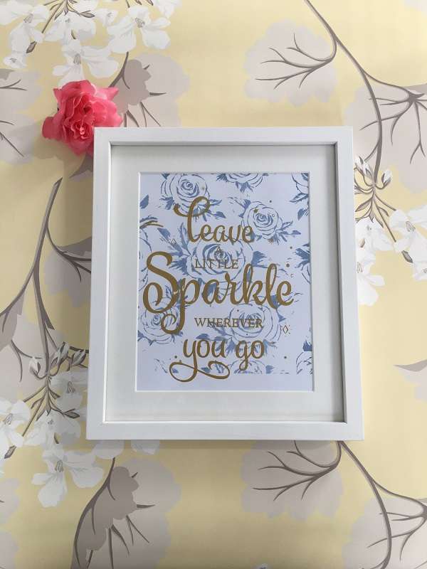 Framed Sparkle Screen Print (1)