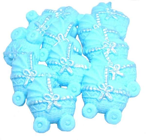 12 Coloured Baby Prams Baby Shower Toppers