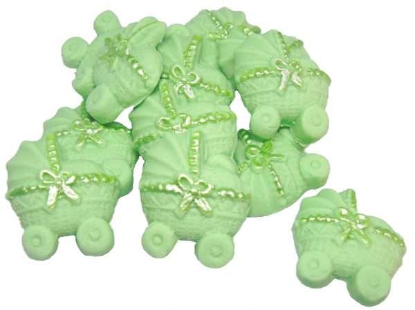 12 Coloured Baby Prams Baby Shower Toppers - Image 4