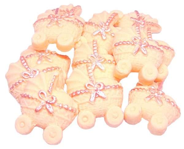 12 Coloured Baby Prams Baby Shower Toppers - Image 5