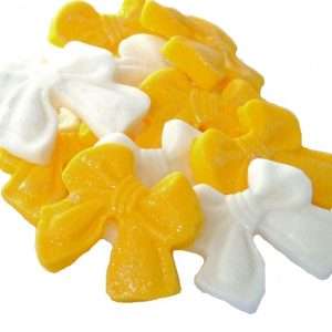 12 Edible Mixed Glittered Bows Decorations