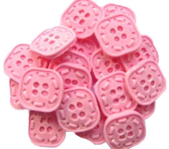 Inked18 Square Pink Buttonsjpeg LI If you’re looking for colourful edible shaped buttons to decorate your cupcakes and cakes then these are ideal for all your special occasions. Offering a choice of many single and mixed colours that are sure to please. Note: we also have heart shaped buttons in same colours for those who would like to have a mix of each. 18 square shaped buttons Approx Size: 20mm wide