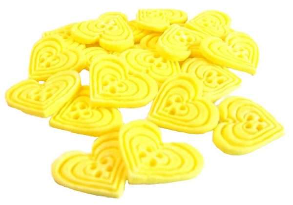 Birthday Cupcake Toppers 18 Heart Buttons - Image 6