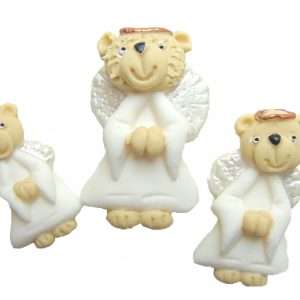 Edible Christmas Angel Teddys Cake Decorations