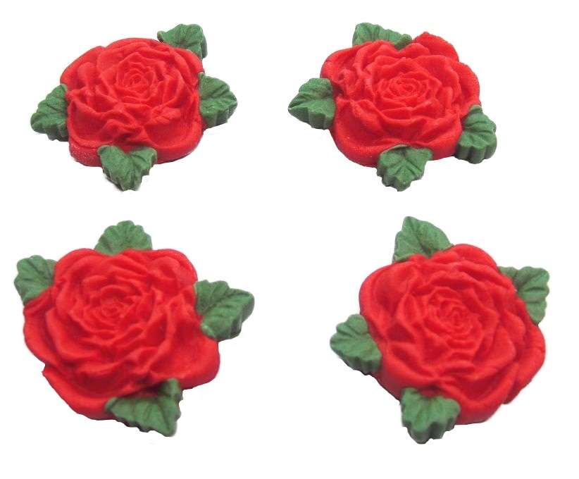 Inked4 Red RS Rosesjpeg LI These roses will look great on either your cupcakes or cakes for your celebration. All are edible and come in a choice of colours. Like all our listings, if you have a requirement for an alternative colour please add the request at checkout. Approx Size 4cm