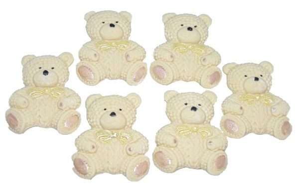 6 Teddys Baby Shower Cupcake Cake Toppers - Image 4