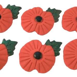 Edible Poppies Cupcake Cake Toppers Bake Sale
