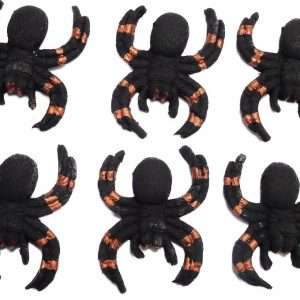 Halloween Cupcake Cake Toppers 6 Spiders