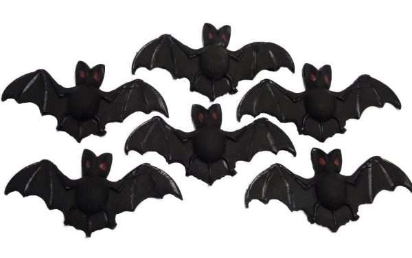 Halloween Cupcake Toppers Edible Bats - Large