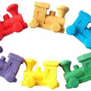 Set 6 Novelty Edible Trains Cake Decorations