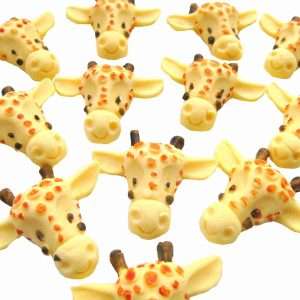 Edible Giraffe Faces Birthday Cupcake Toppers