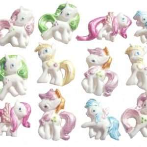 Little Painted Ponies Edible Cupcake Toppers