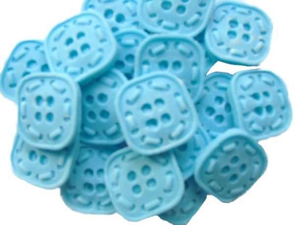 18 Edible Coloured Buttons Cupcake Toppers - Image 2