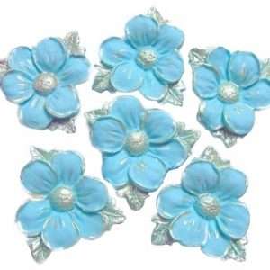 6 Edible Handmade Wedding Flowers Cake Decorations