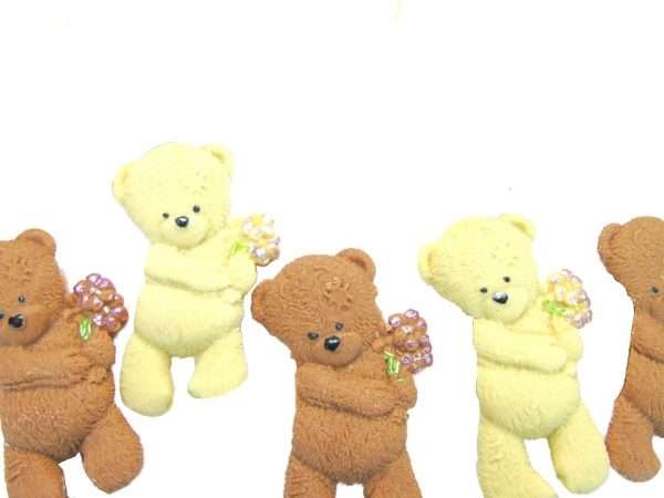 12 Fundraiser Edible Teddies Cupcake Toppers