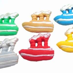 12 Novelty Edible Boats Cupcake Toppers