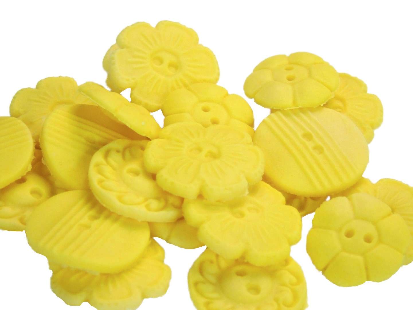 Inkedbuttons yellow LI If you’re looking for colourful edible buttons to decorate your cupcakes and cakes then these are ideal for all your special occasions. Offering a choice of many single and mixed colours that are sure to please. Note: we also have a selection of square and heart shaped buttons for those who would like to have a mix of each. 18 Edible Coloured Buttons packed in a variety of shapes. These cupcake toppers are ideal decorations for a birthday, baby shower or any other celebration. · Approx Size: 2 cm wide