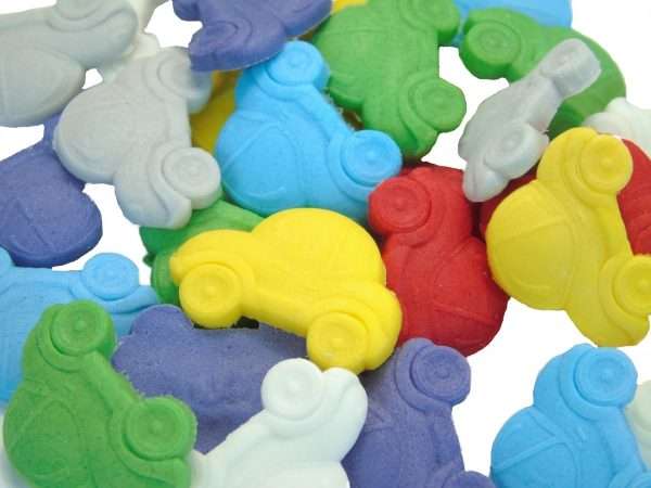 24 Novelty Car Confetti Cupcake Decorations
