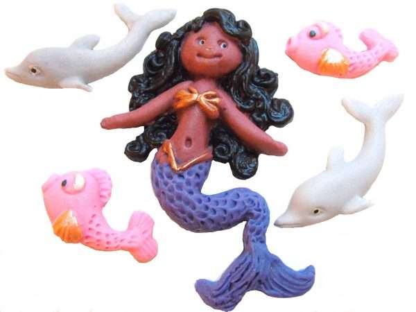 Edible Mermaid Birthday Cake Topper Decorations - Image 2