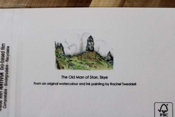 Old Man of Storr Greeting Card - Back