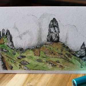 Old Man of Storr Greeting Card - Front